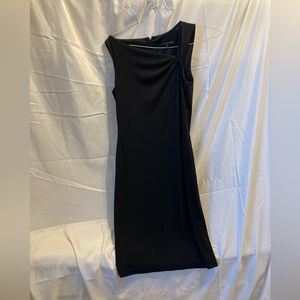 Black David Meister mid length dress